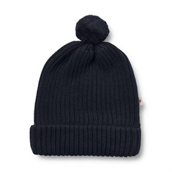 Wheat beanie Alphie - navy